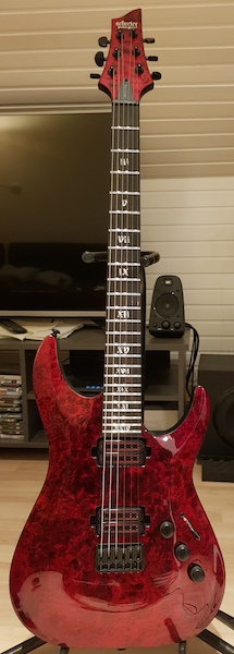 E-Gitarre Schecter Apocalypse C-1 Red Reign Seriennummer: W19040395
