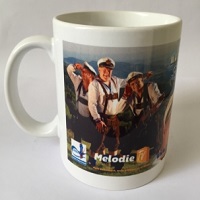 Tasse von den Matrosen in Lederhosen - Links