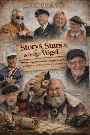 Buch Sven Hadon Storys Stars und schräge Vögel - Vorderseite